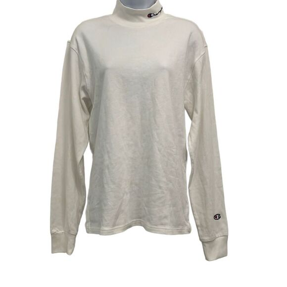 𝅺Champion GUC White Logo Long Sleeve Turtleneck  Sz S - Picture 1 of 9